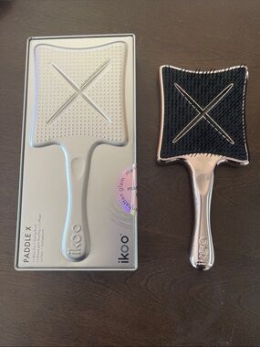 Paddle X Detangling Brush - Rose Gold & Black